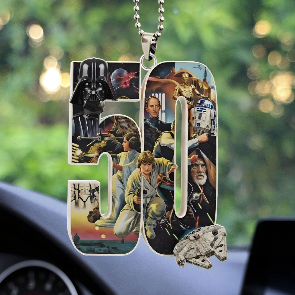 Star Wars 50th Anniversary Custom shape 1-sided Acrylic Car Ornament – MNPST0286