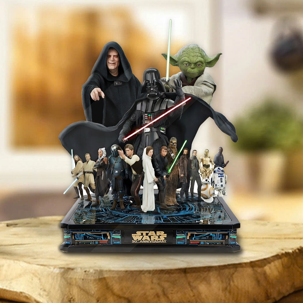 Star Wars 50th Anniversary Custom Shape Acrylic Plaque – MNPST0303