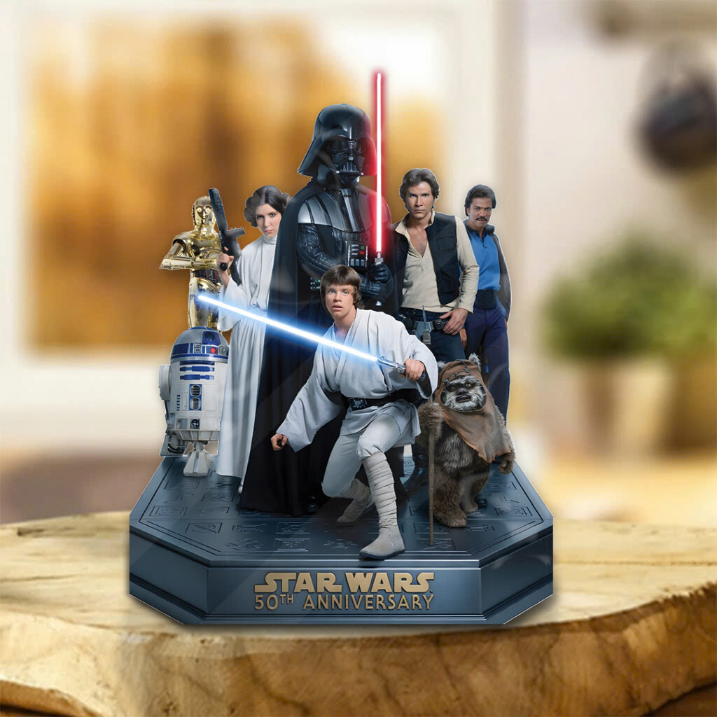 Star Wars 50th Anniversary Custom Shape Acrylic Plaque – MNPST0102