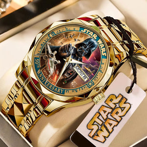 Star Wars 50th Anniversary Alloy Luxury Quartz Watch – MNPST0195