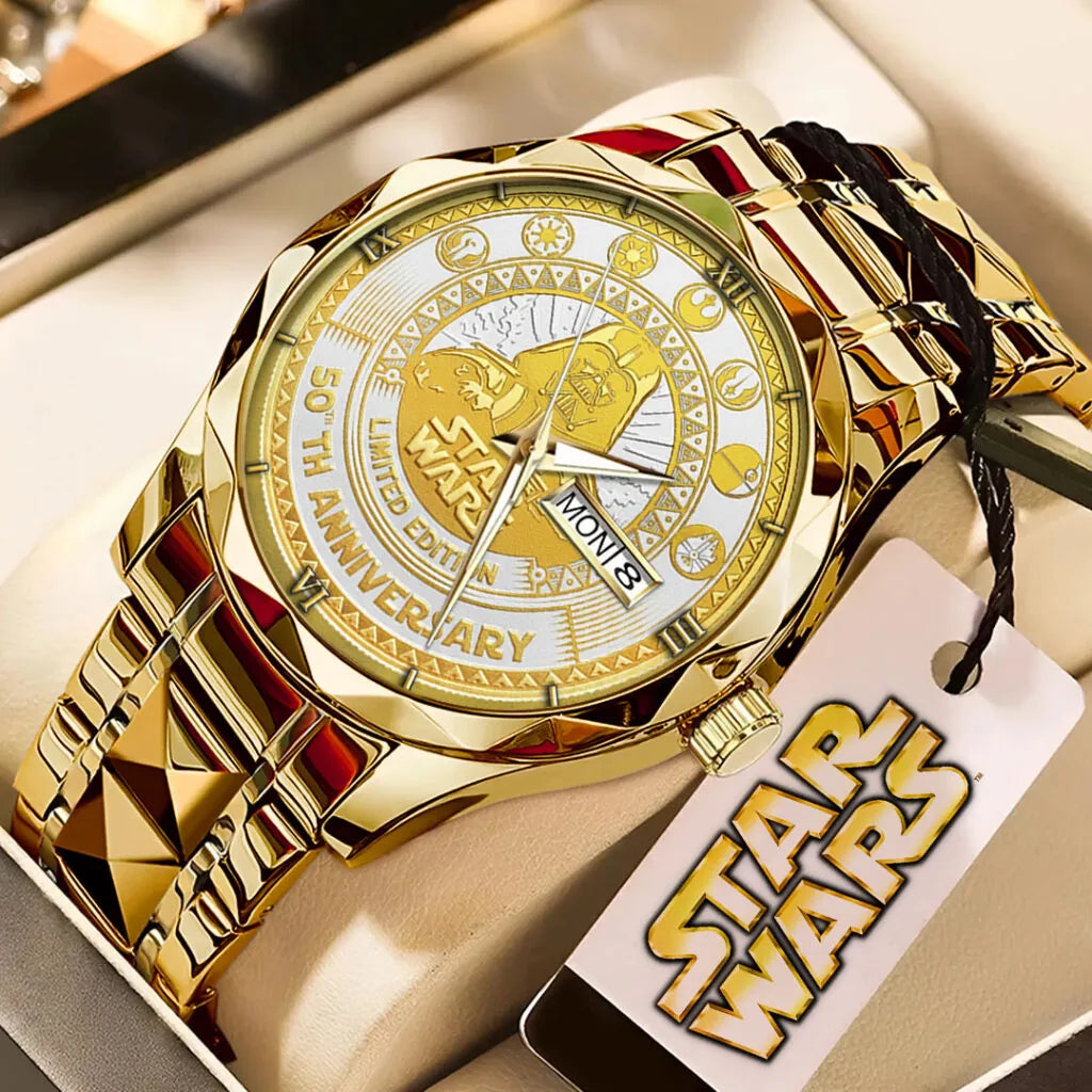 Star Wars 50th Anniversary Alloy Luxury Quartz Watch – MNPST0451