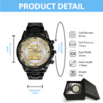 Star Wars 50th Anniversary Black Stainless Steel Watch – MNPST0510