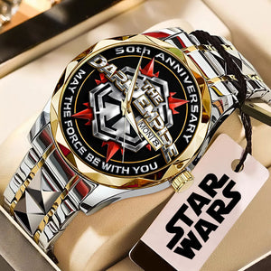 Star Wars 50th Anniversary Alloy Luxury Quartz Watch – MNPST0436