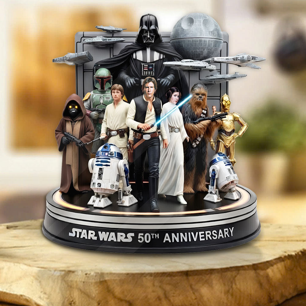 Star Wars 50th Anniversary Custom Shape Acrylic Plaque – MNPST0092