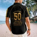 Star Wars 50th Anniversary Short Sleeve Button-Down Shirt – MNPST0264