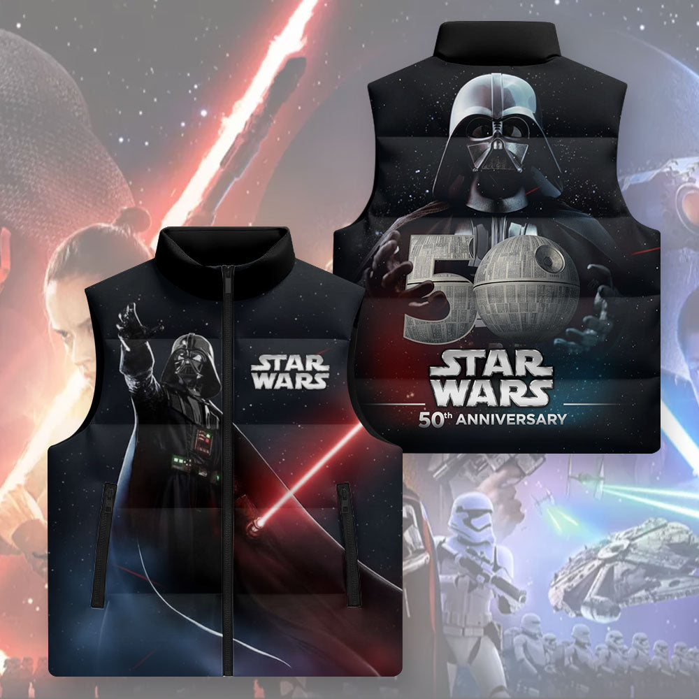 Star Wars 50th Anniversary 3D Sleeveless Down Jacket – MNPST0859