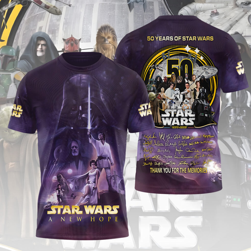 Star Wars 50th Anniversary 2027 3D Apparel – MNPST0097