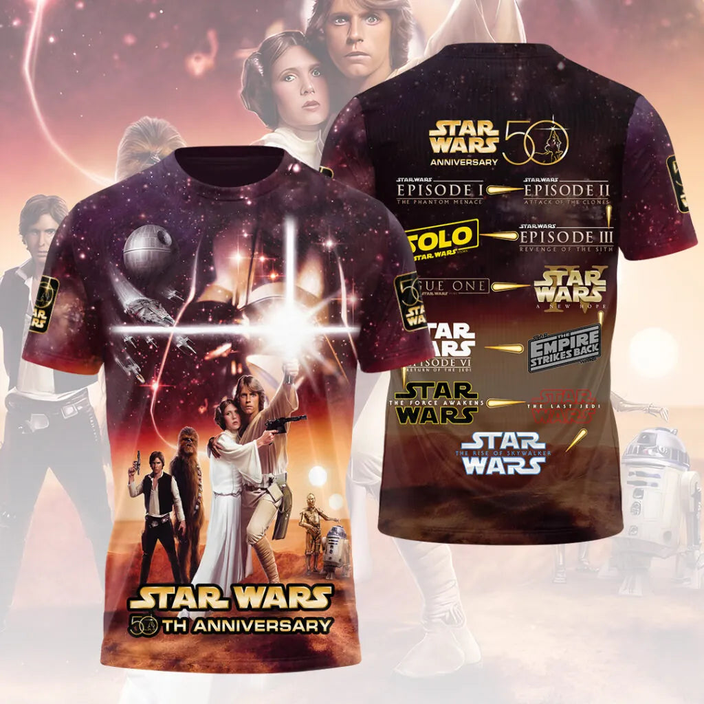 Star Wars 50th Anniversary 2027 3D Apparel – MNPST0095
