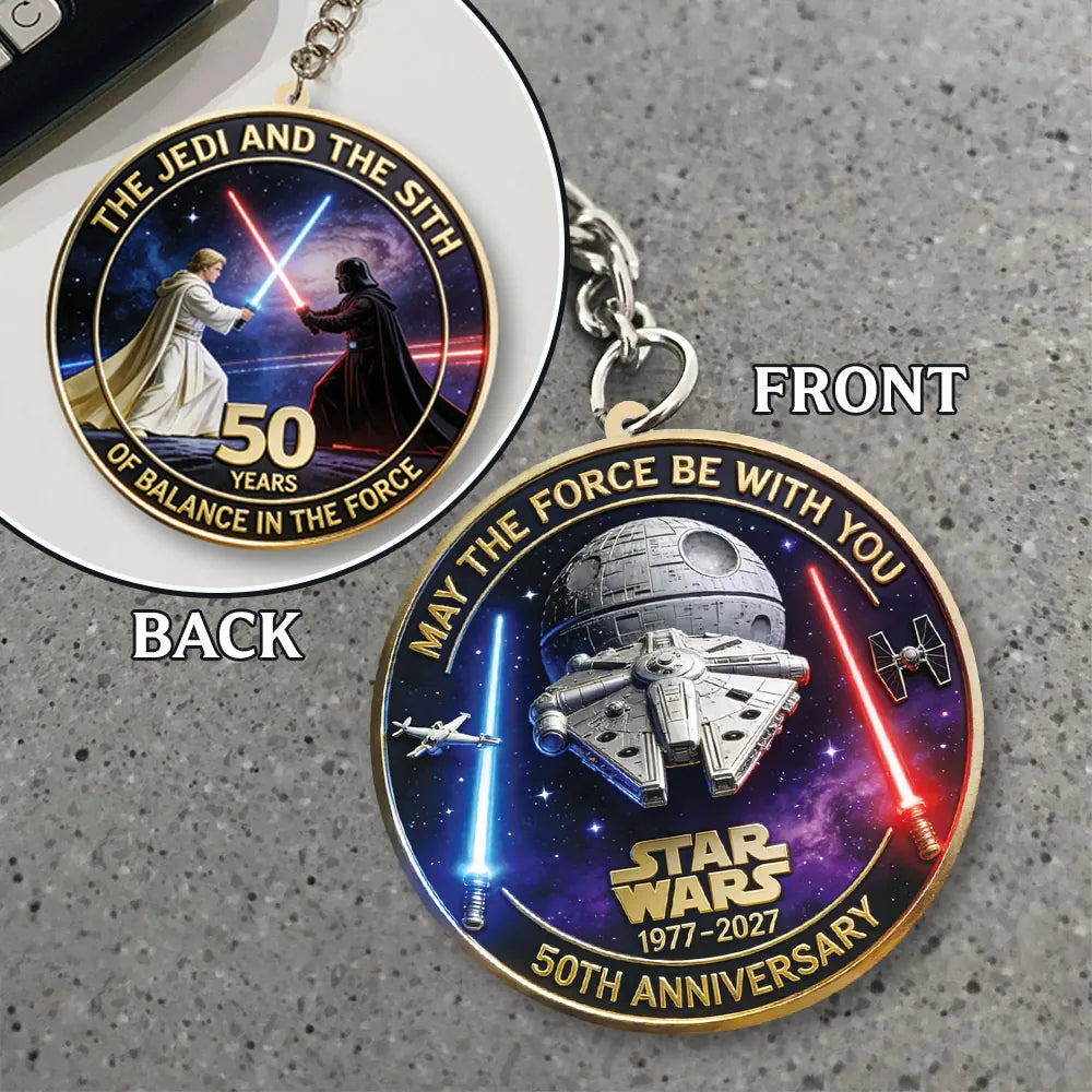 Star Wars 50th Anniversary 2027 Custom Shape 2-sided Keychain – MNPST0277