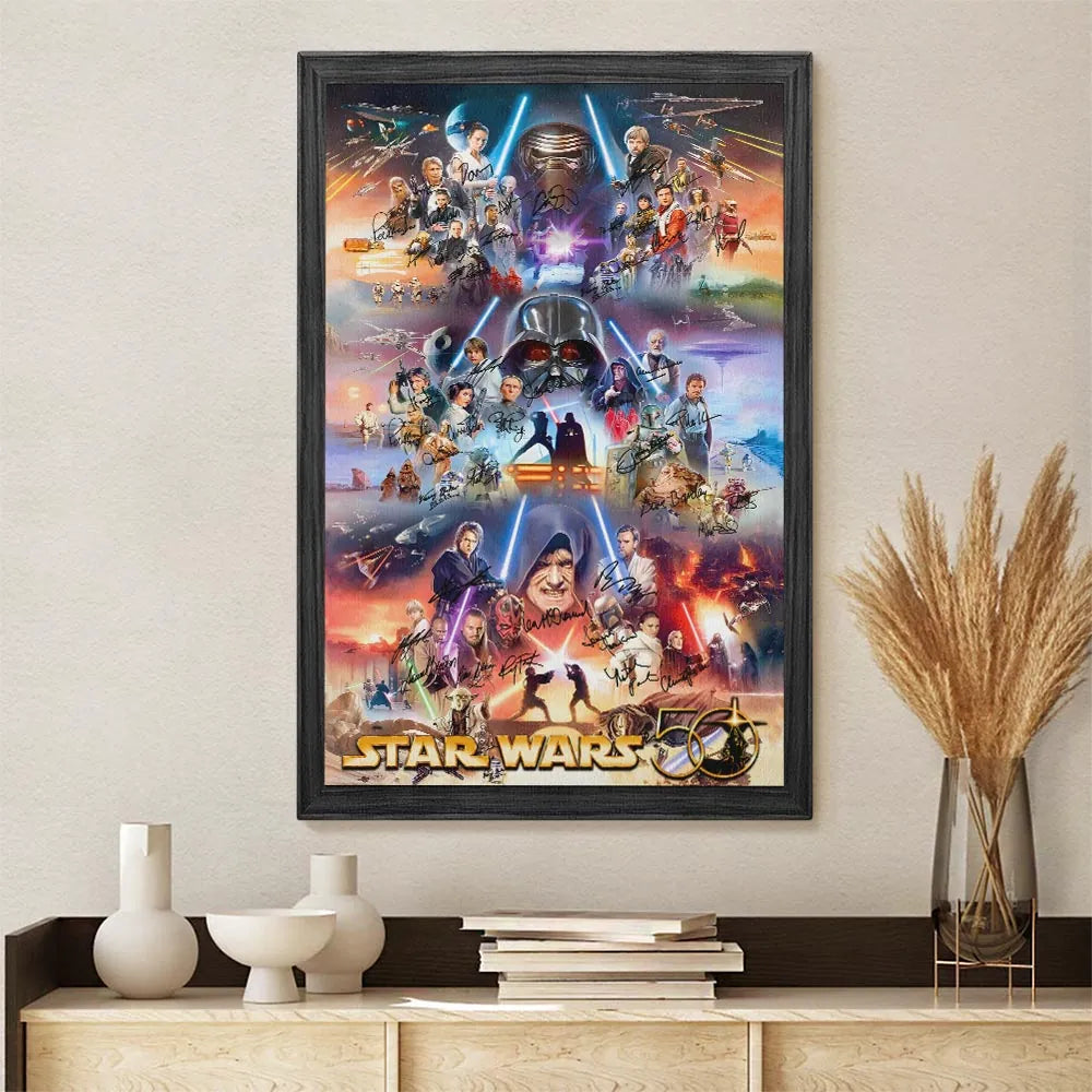Star Wars 50th Anniversary Rectangle Canvas With Inner Frame – MNPST0236