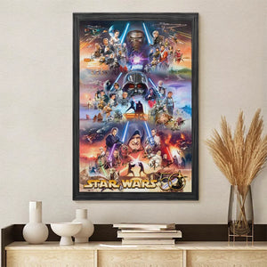 Star Wars 50th Anniversary Rectangle Canvas With Inner Frame – MNPST0236