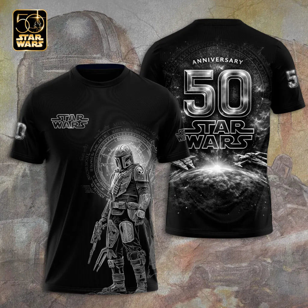Star Wars x The Mandalorian 50th Anniversary 3D Apparel – MNPST0291