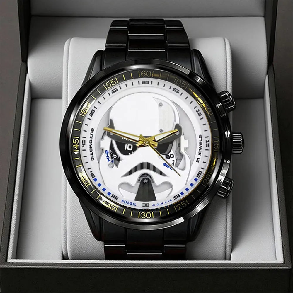 Star Wars Black Stainless Steel Watch – MNPST0087