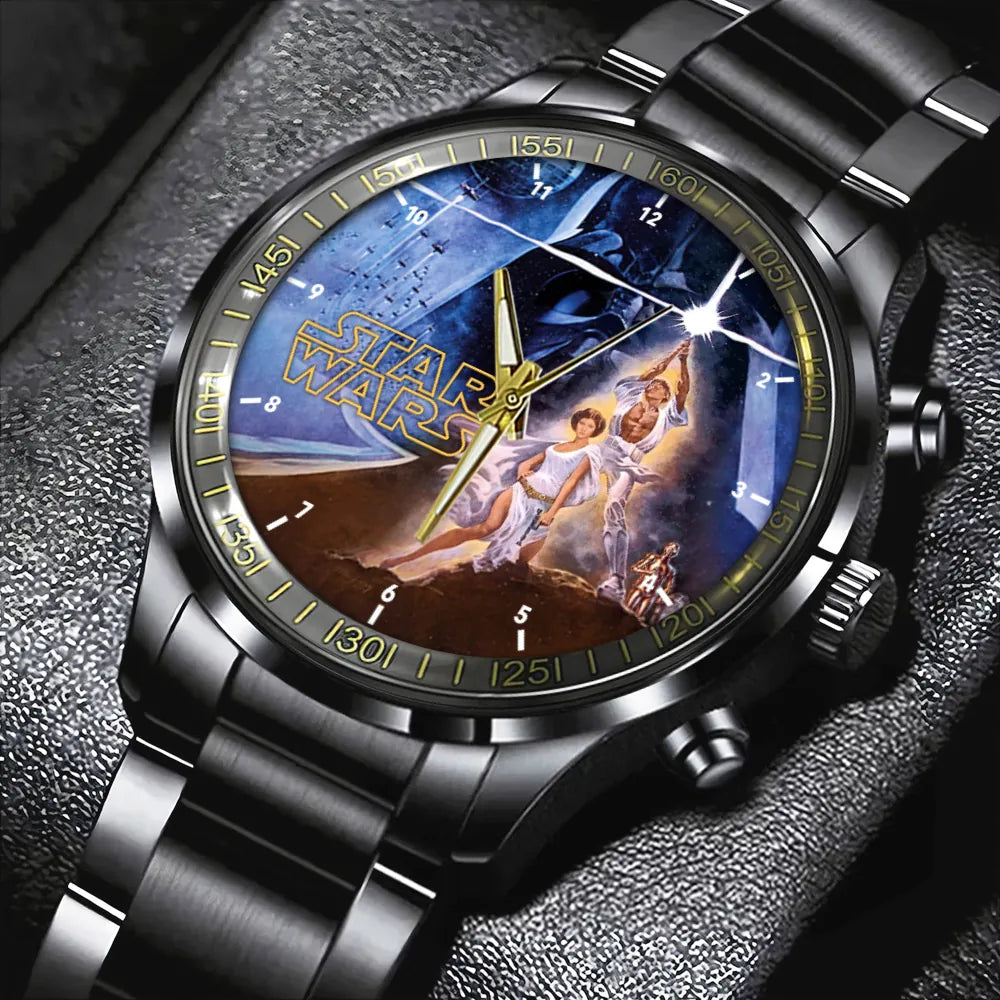 Star Wars Black Stainless Steel Watch – HOATT 4685 MNPST1233