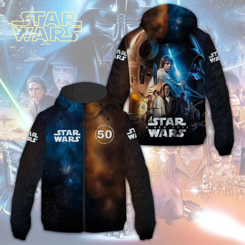 Star Wars 50th Anniversary 2027 3D Windbreaker Jacket – MNPST0787