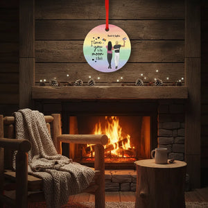 You & I - Personalized Couple Ceramic Ornament