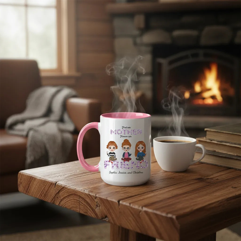 First my mother, forever my friend -  Personalized Mom Mug