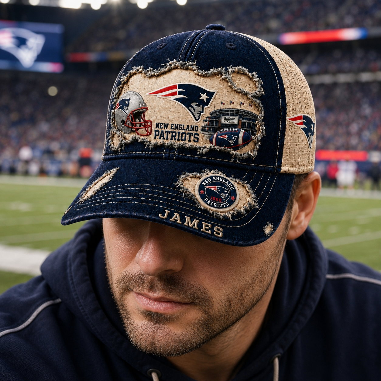American Football Game Day – Personalized Vintage Classic Cap - NSK10123