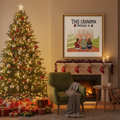This grandma belongs to - Personalized Family Poster