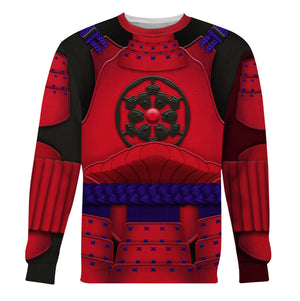 Ashigaru Red Akazonae Koyal Guard Costume Hoodie Sweatshirt T-Shirt Sweatpants – MNP219CSSTW