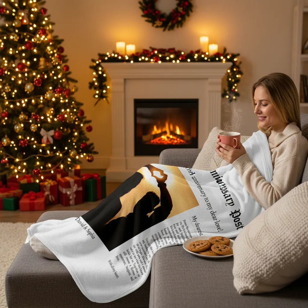 The Anniversary Post - Personalized Anniversary Blanket