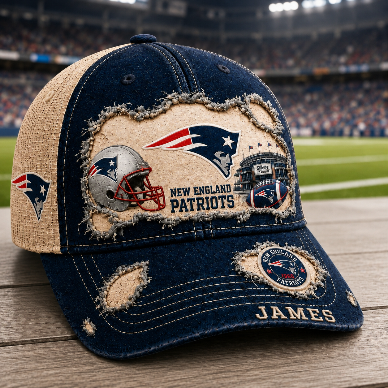 American Football Game Day – Personalized Vintage Classic Cap - NSK10123