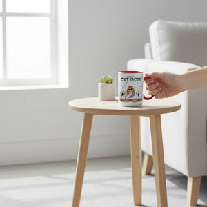American Cat Mom -  Personalized Mom Mug