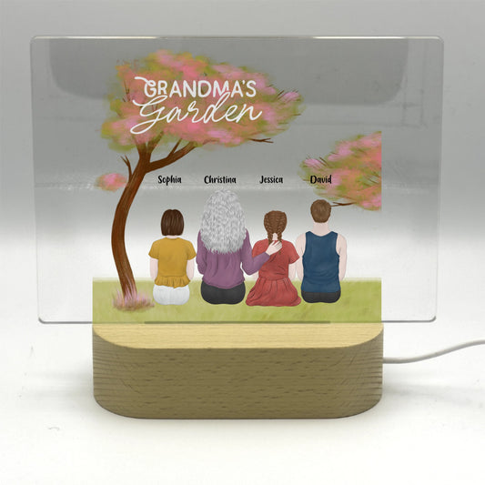 Grandma's Garden - Personalized Family Acrylic Nightlight