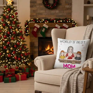 World´s best mom - Personalized Mom Pillow