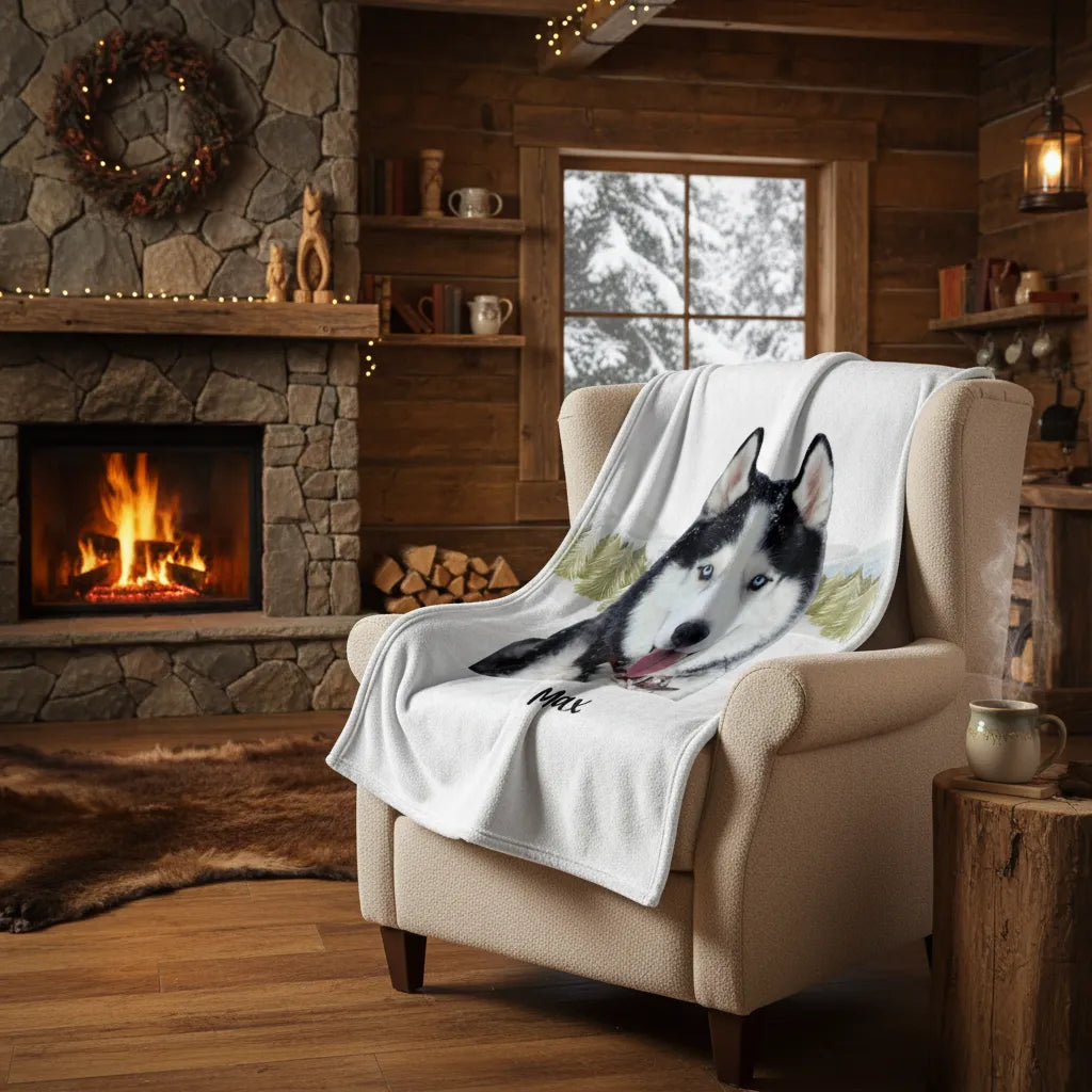 Christmas with my pet - Personalized Pet Blanket