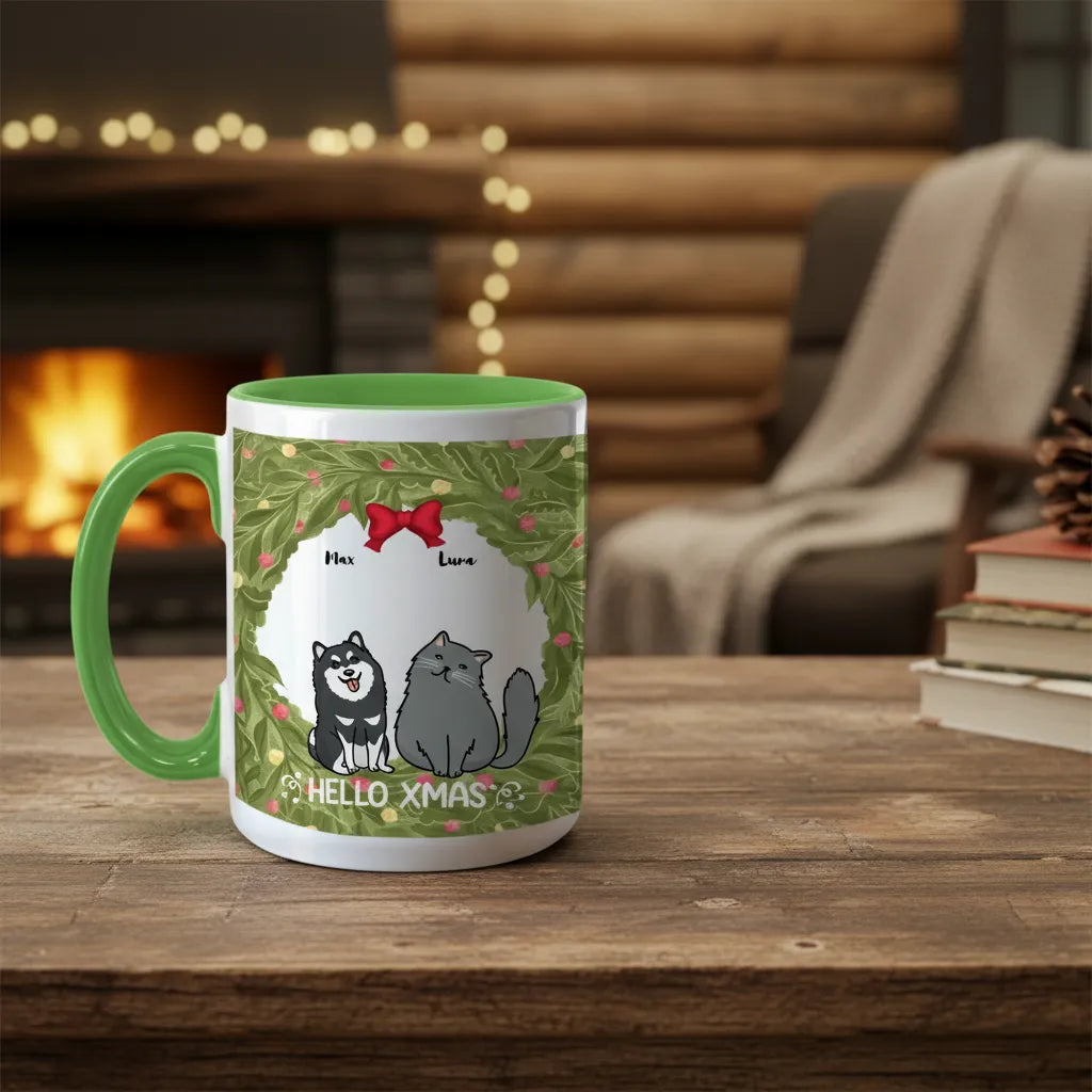 Hello Xmas -  Personalized Pet Mug