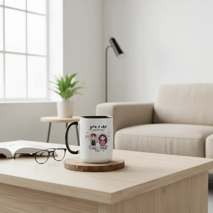 You & me (and the dogs) - Personalized Couple Accent Mug