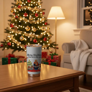 Merry Christmas from me & the cats  - Personalized Cat Tumbler