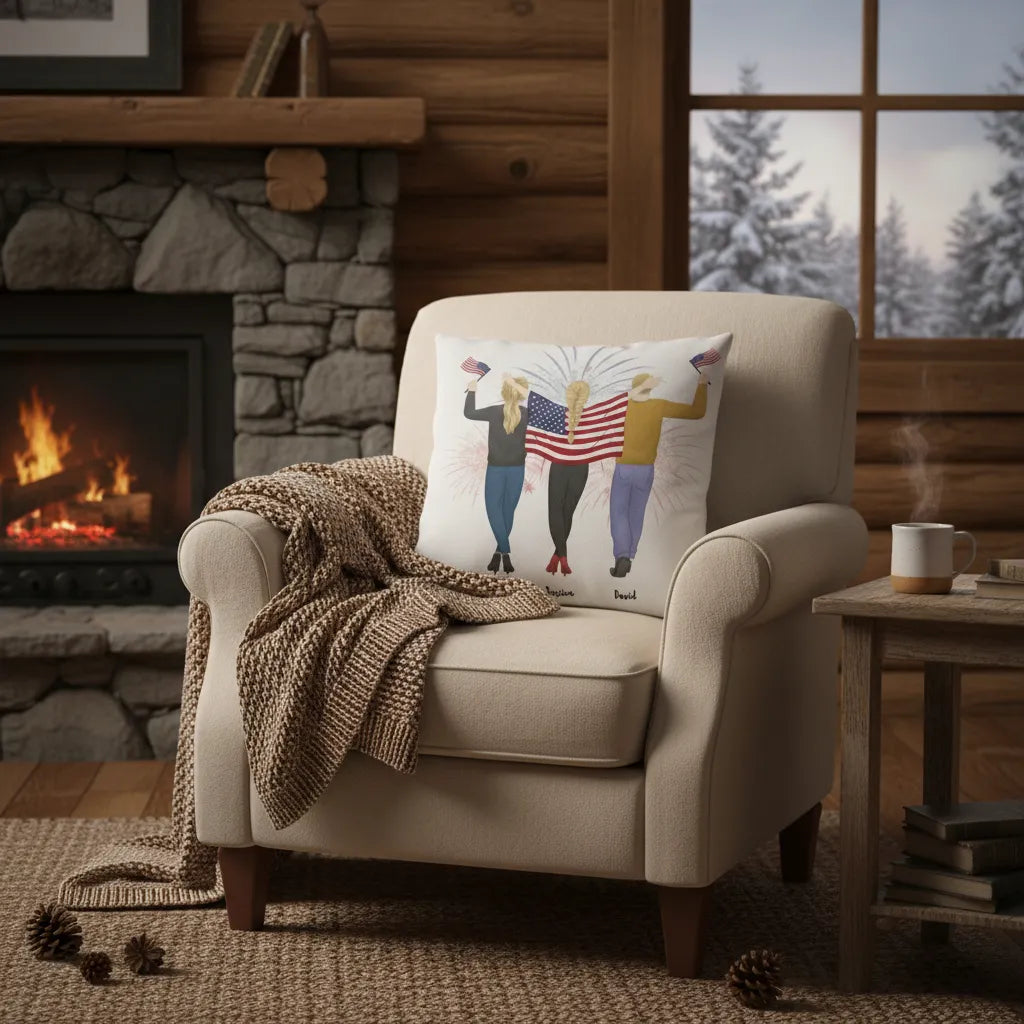 Proud parents - Personalized Family Pillow