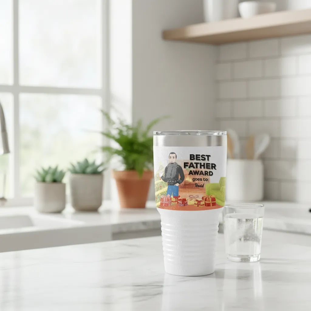Best Father Award - Personalized Dad Tumbler