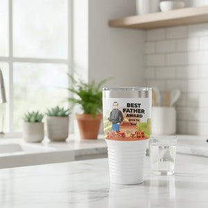 Best Father Award - Personalized Dad Tumbler