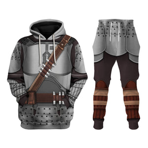 Beskar Mandalorian Samurai Costume Hoodie Sweatshirt T-Shirt Sweatpants – MNP133CSSTW