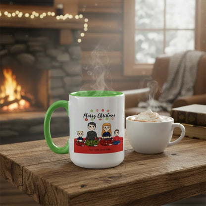 Merry christmas from the family -  Personalized Family Mug