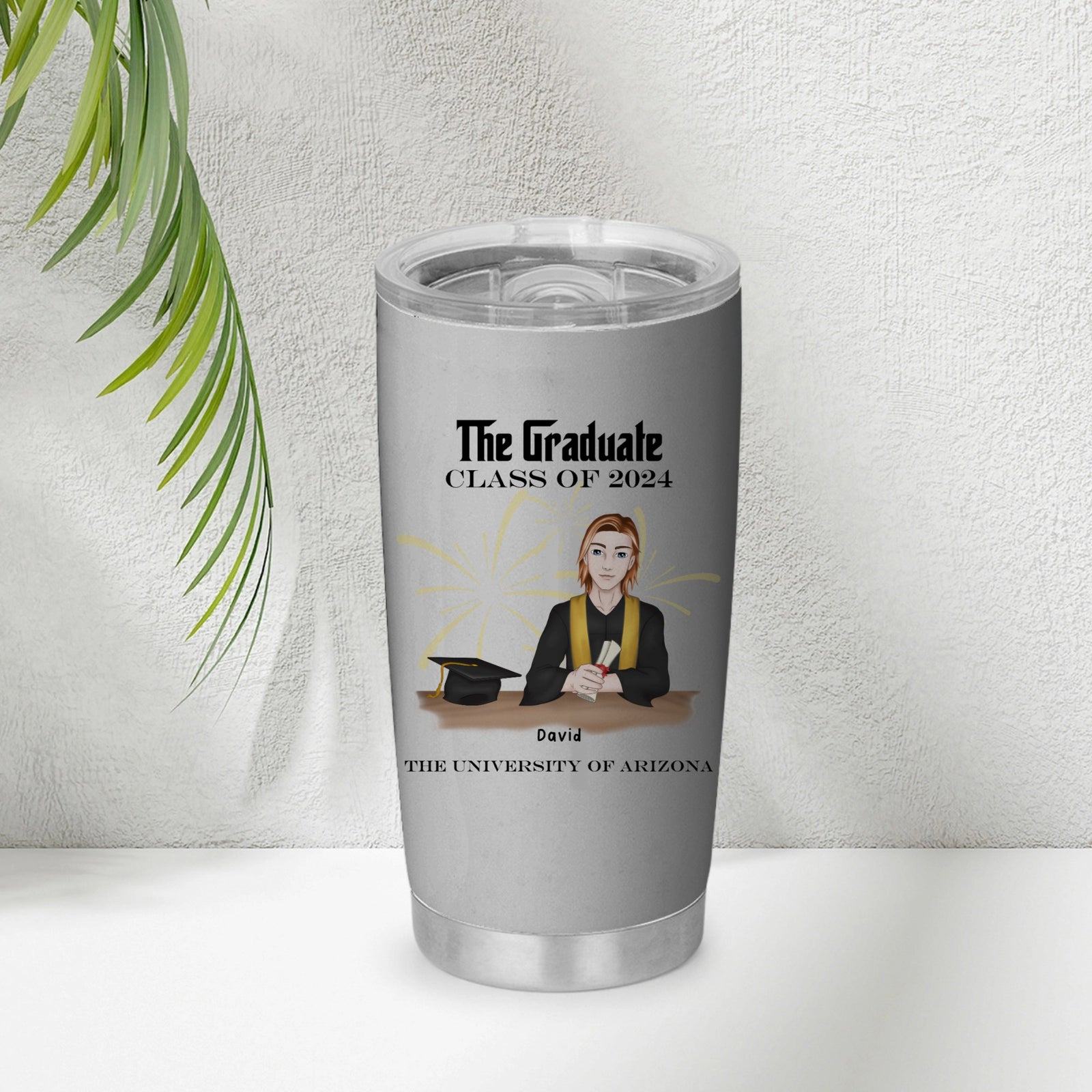 The Graduate -  Personalized Anniversary Tumbler