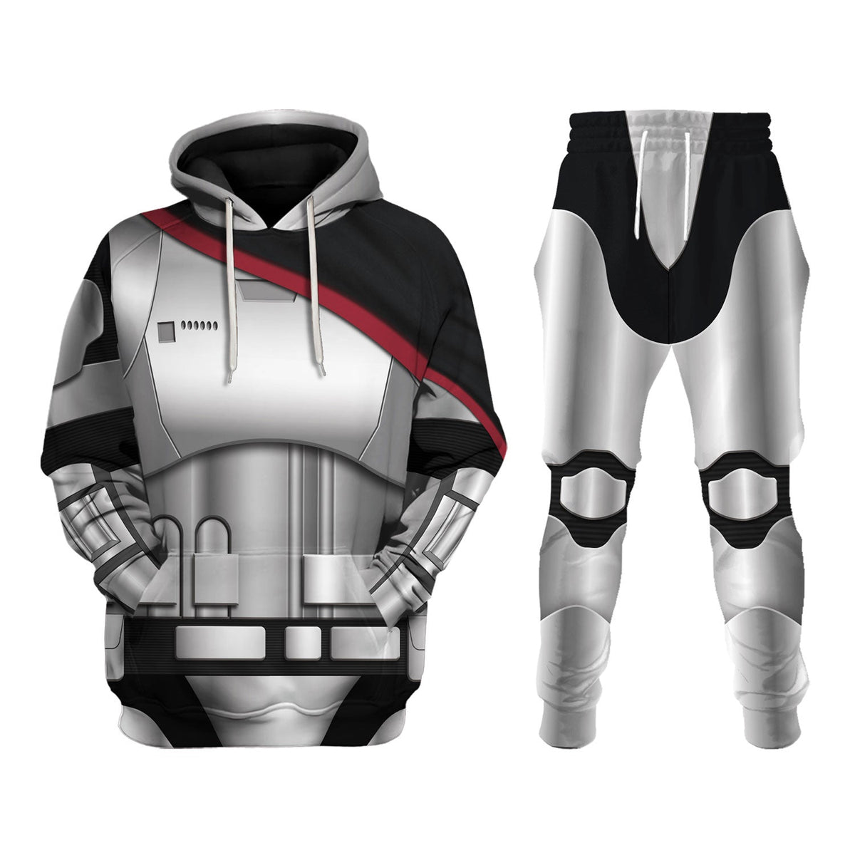 Captain Phasma’s Armor Costume Hoodie Sweatshirt T-Shirt Sweatpants – MNP155CSSTW