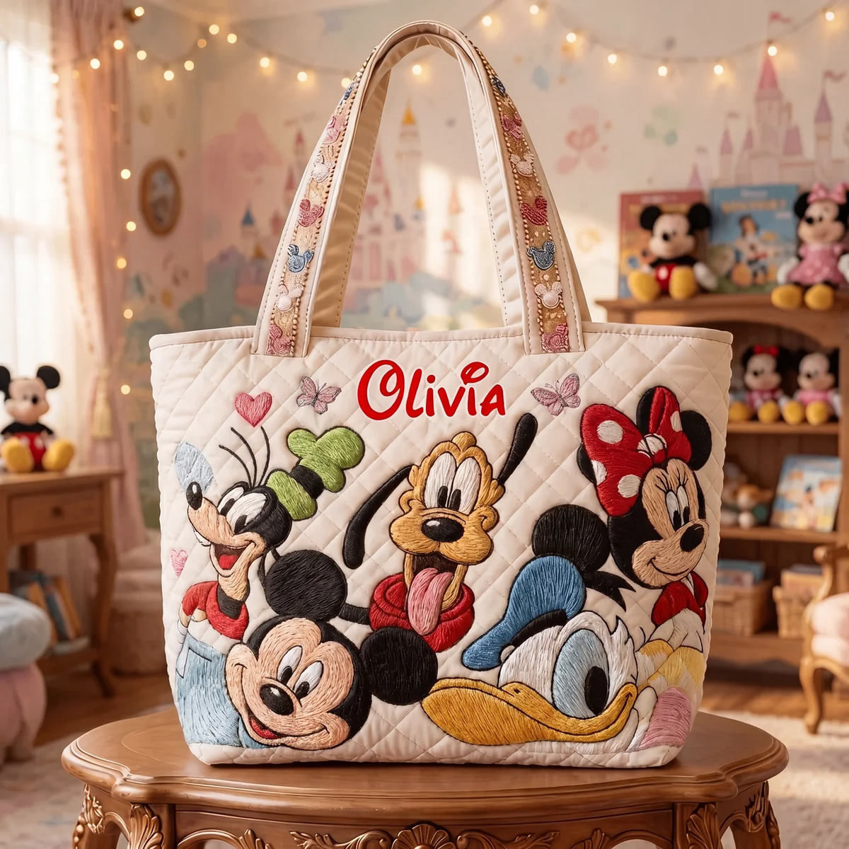 Magic Kingdom - Personalized Quilted Tote Bag - NSK10018