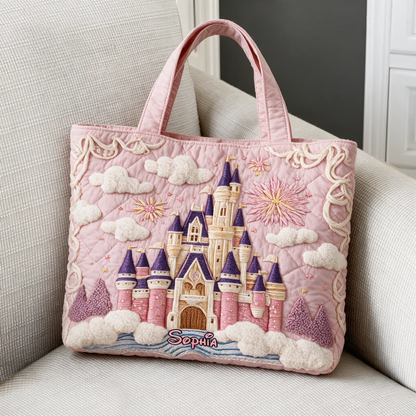 Magical Castle - Personalized Quilted Tote Bag - NSK10094
