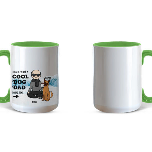 This is what a cool pet dad looks like - Personalized Dad Mug
