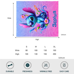 Blue Ohana - Personalized Ohana Blanket | MNPB01005