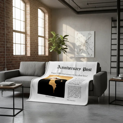 The Anniversary Post - Personalized Anniversary Blanket