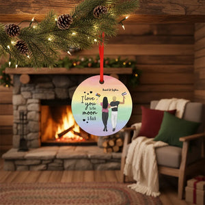 You & I - Personalized Couple Ceramic Ornament