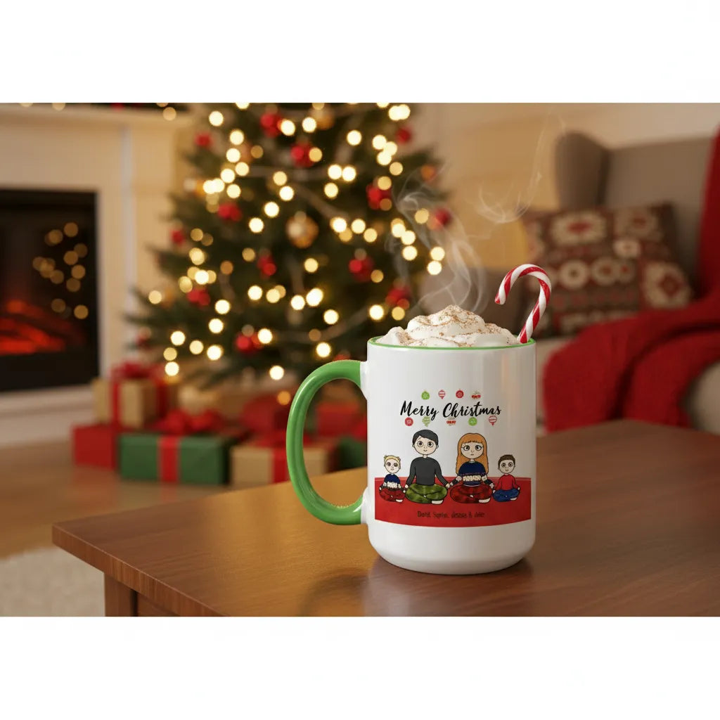 Merry christmas from the family -  Personalized Family Mug