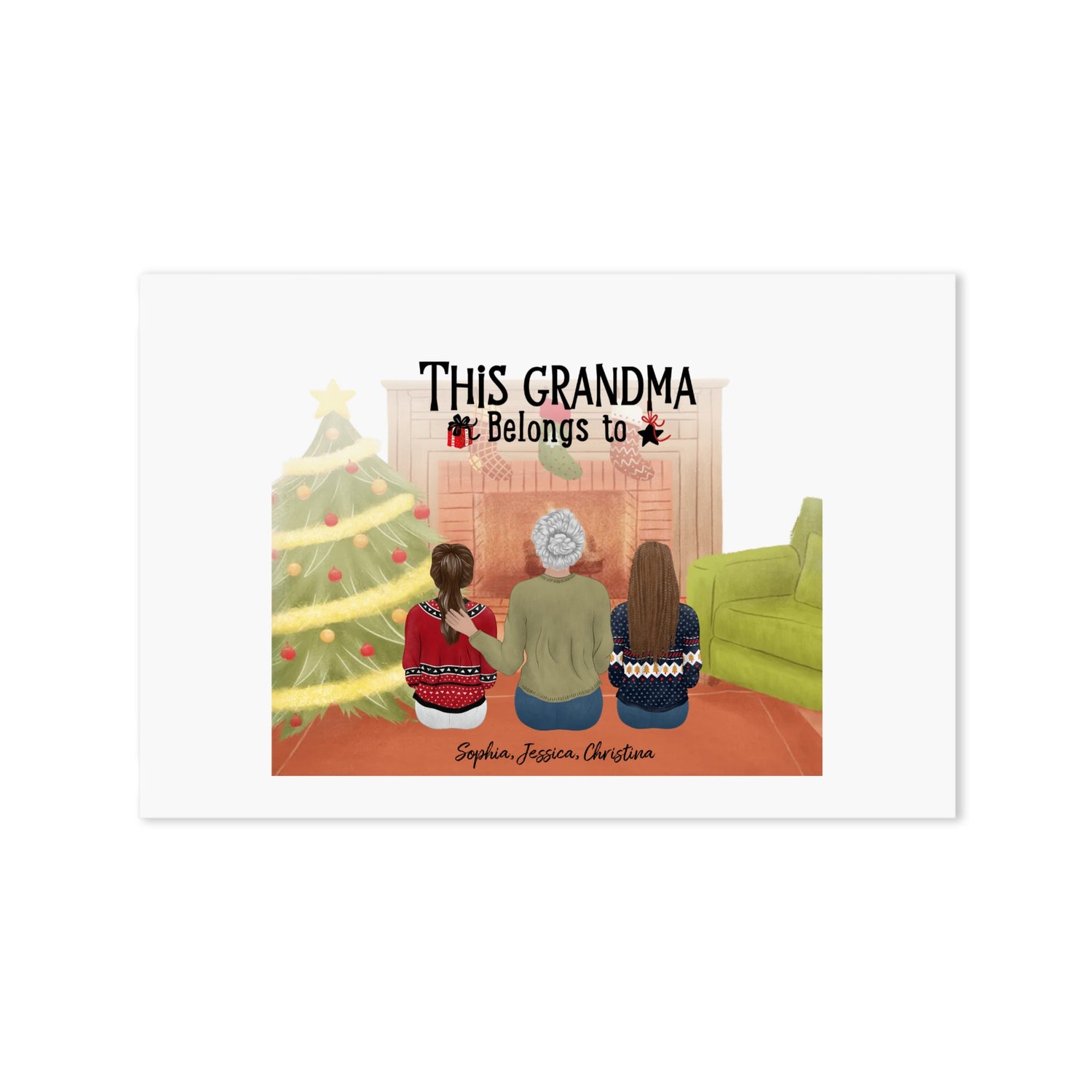 This grandma belongs to - Personalized Family Poster