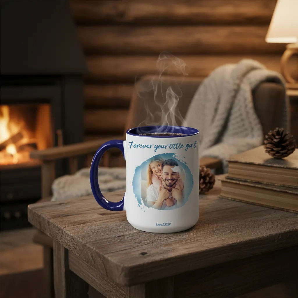 Forever your little girl - Personalized Dad Mug
