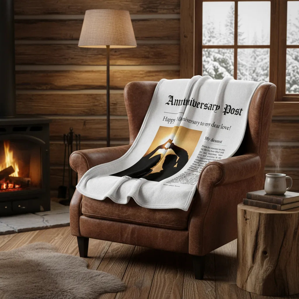The Anniversary Post - Personalized Anniversary Blanket